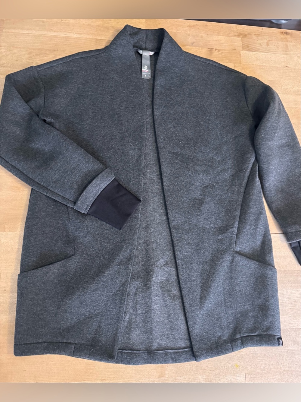MPG sport Women's Granville Fleece Cocoon Open Front Jacket - Picture 3 of 9